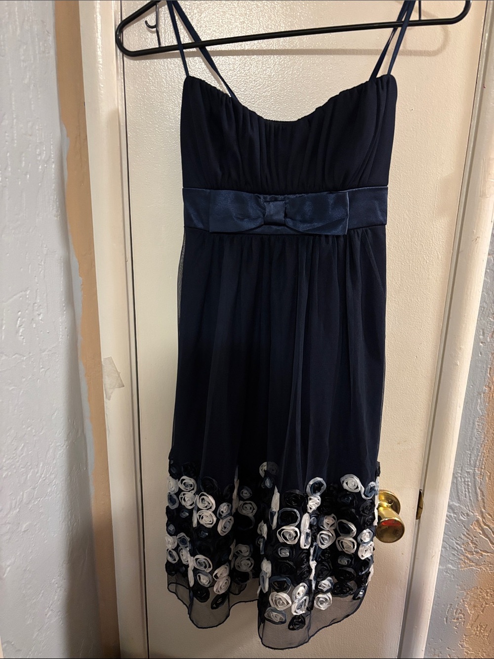 Ruby Rox Navy Layered Tulle Dress
